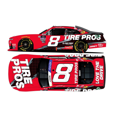 * DNP * 8 Josh Berry, Tire Pros Darlington Throwbac, 1/24 XFINITY 2023 AUTOGRAPHIER